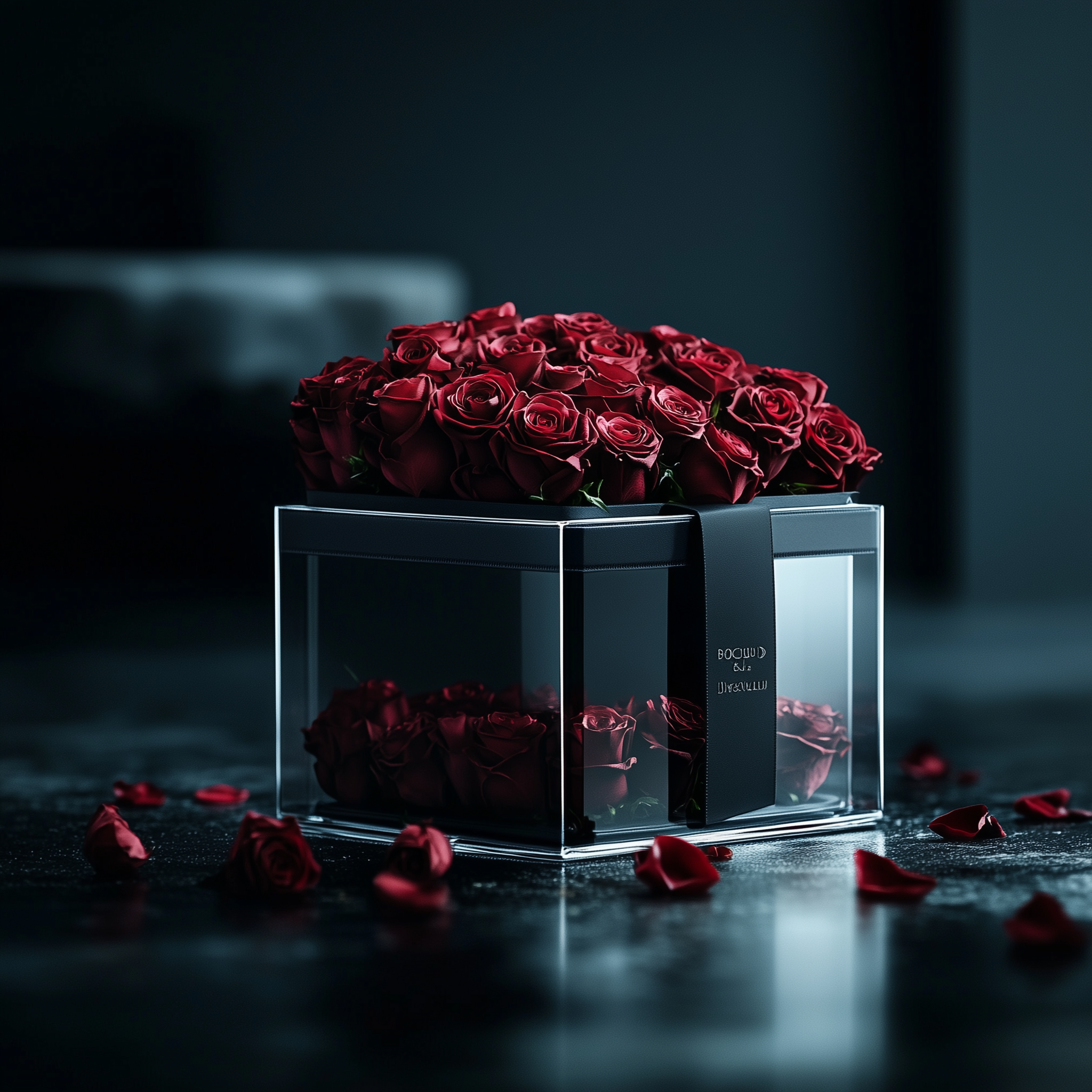 Burgundy Heart Box | Deep Romance