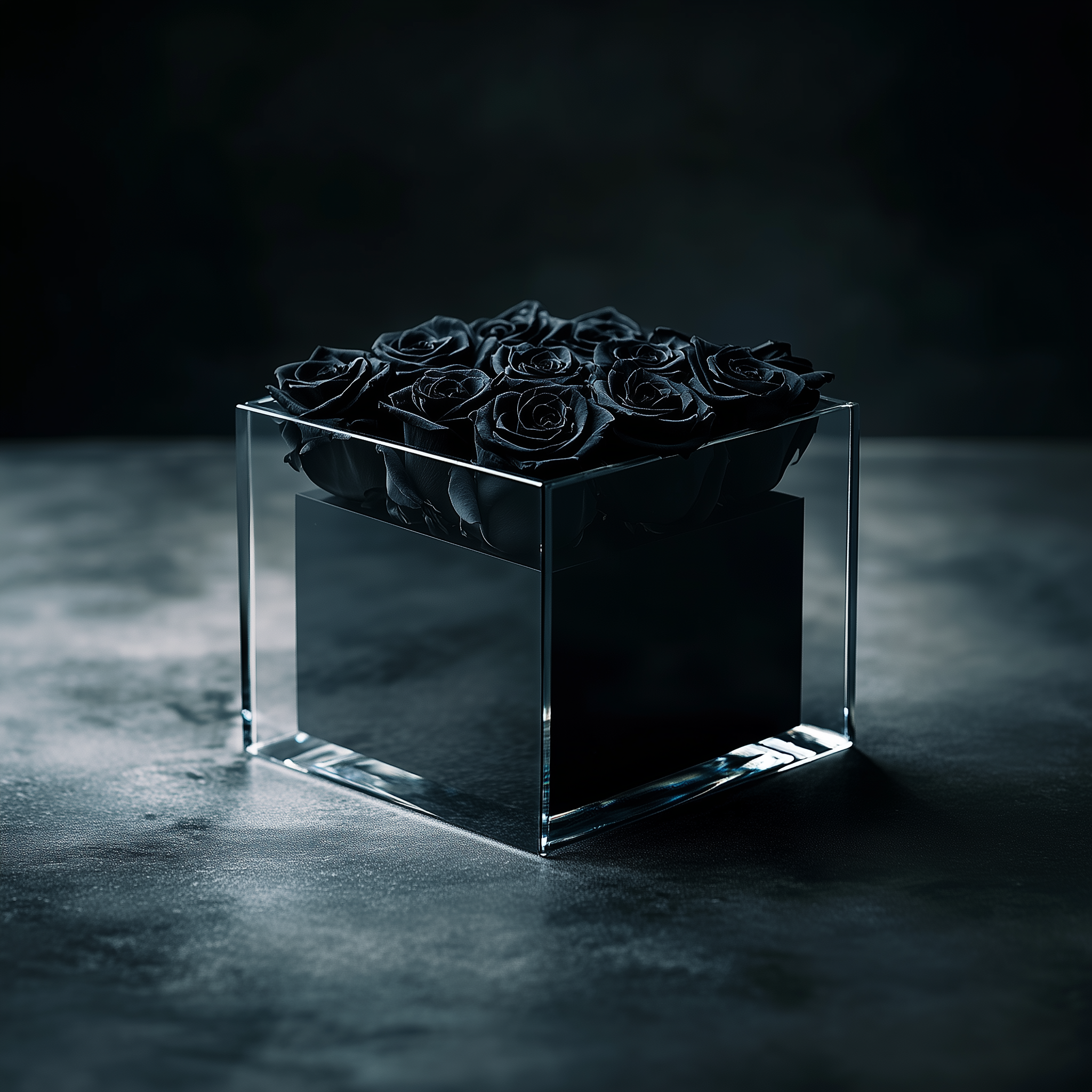 Black Square Box | Midnight Elegance