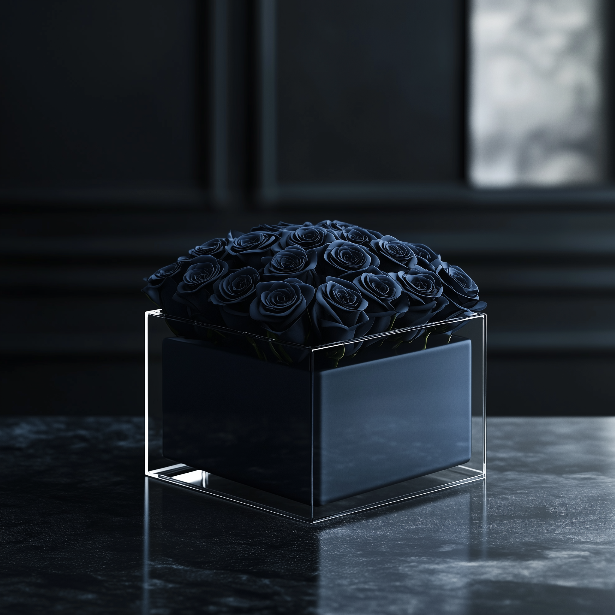 Navy Square Box | Ocean Depths