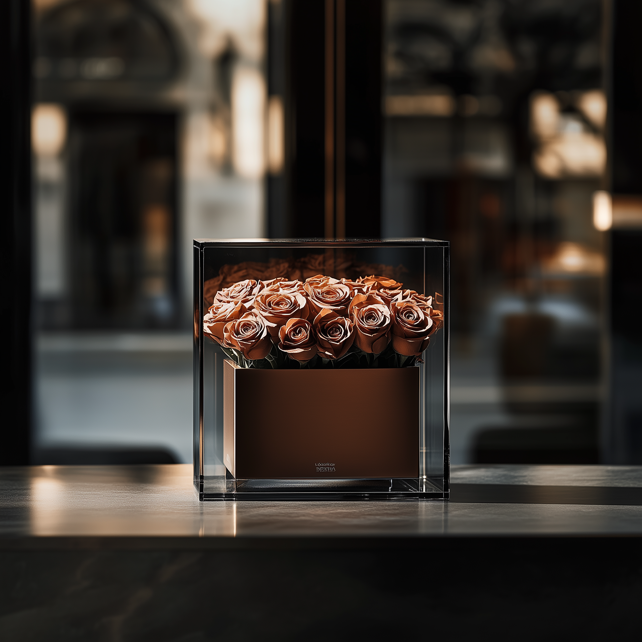 Copper Square Box | Metallic Warmth