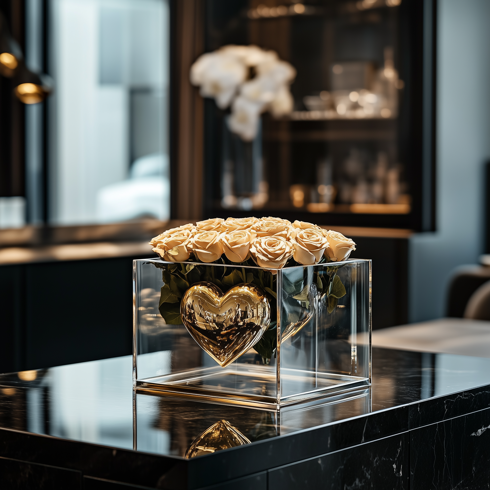 Gold Heart Box | Golden Love