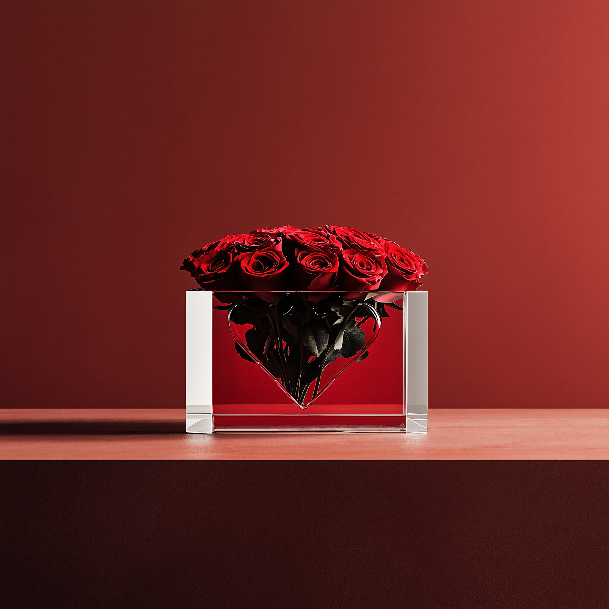 Dual Tone Heart Box | Contrast Love